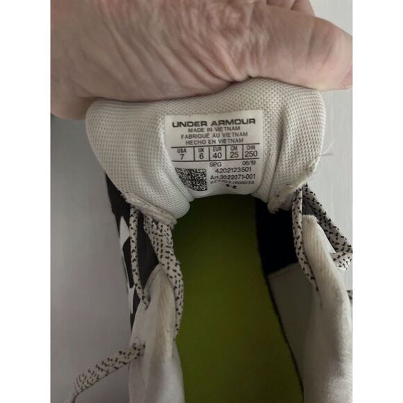 Under Armour Mens Leadoff Low RM 3022071-001 Black Baseball Cleats Shoes Size 7 - Picture 10 of 11